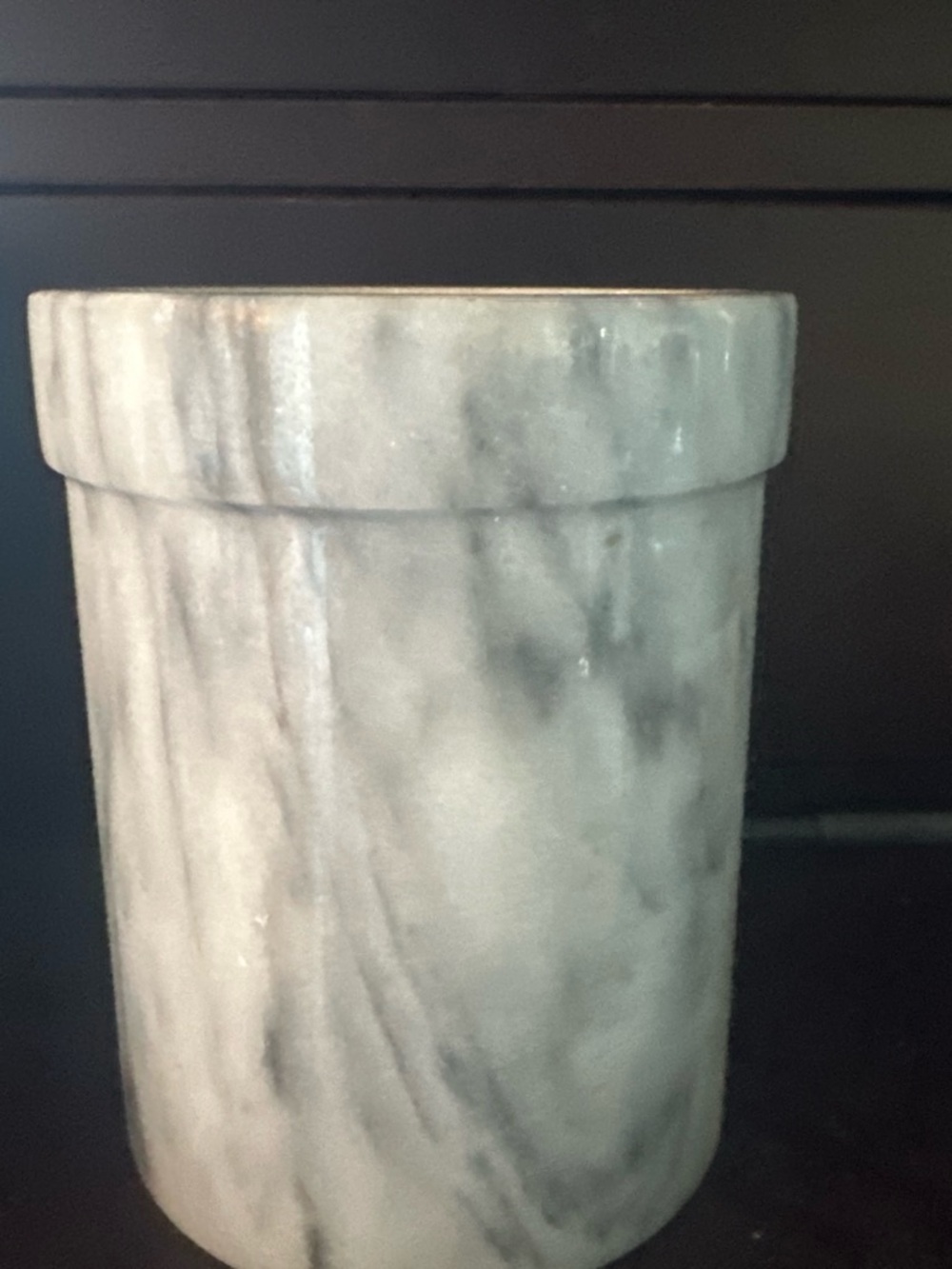 Pottery Barn Marble Gray  utensils holder in excellent condition.